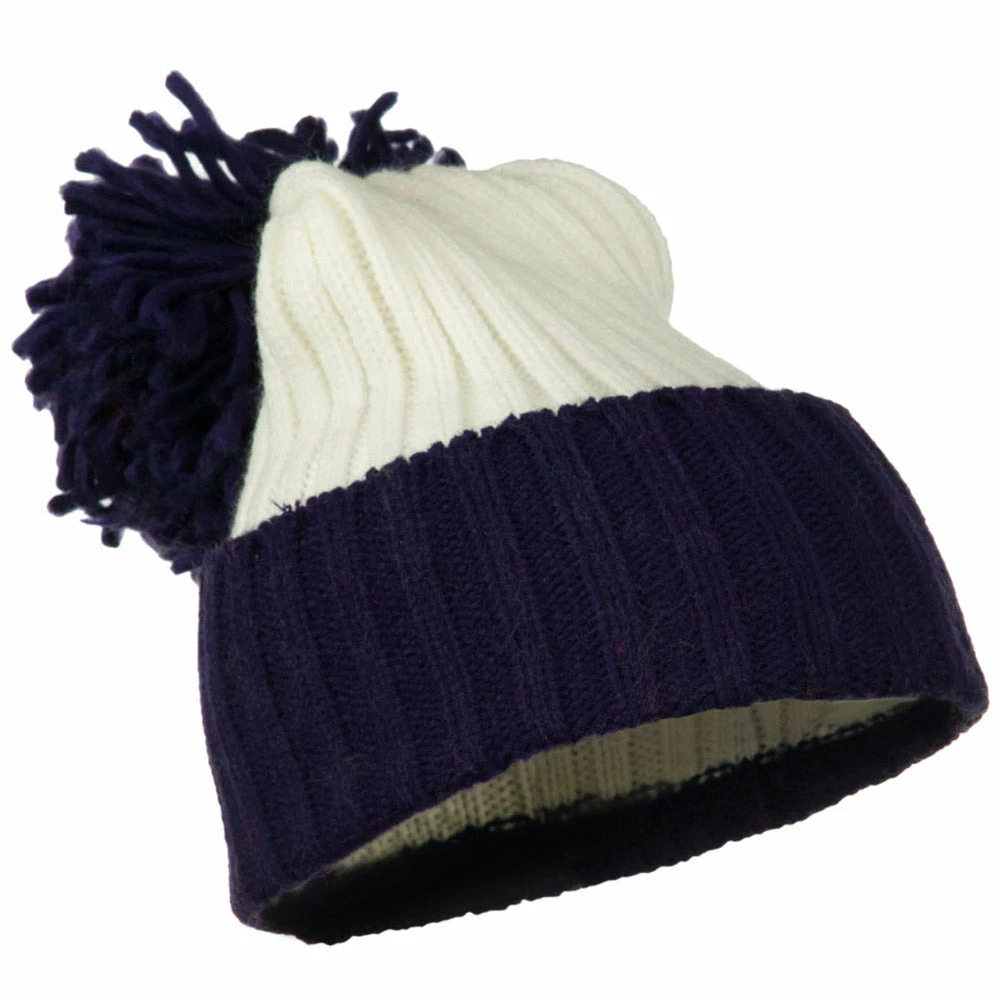G And S Neon Knit Hat With Pom Pom - Image 7