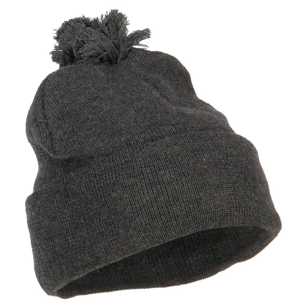 MG Pom Acrylic Cuff Long Beanie - Image 9