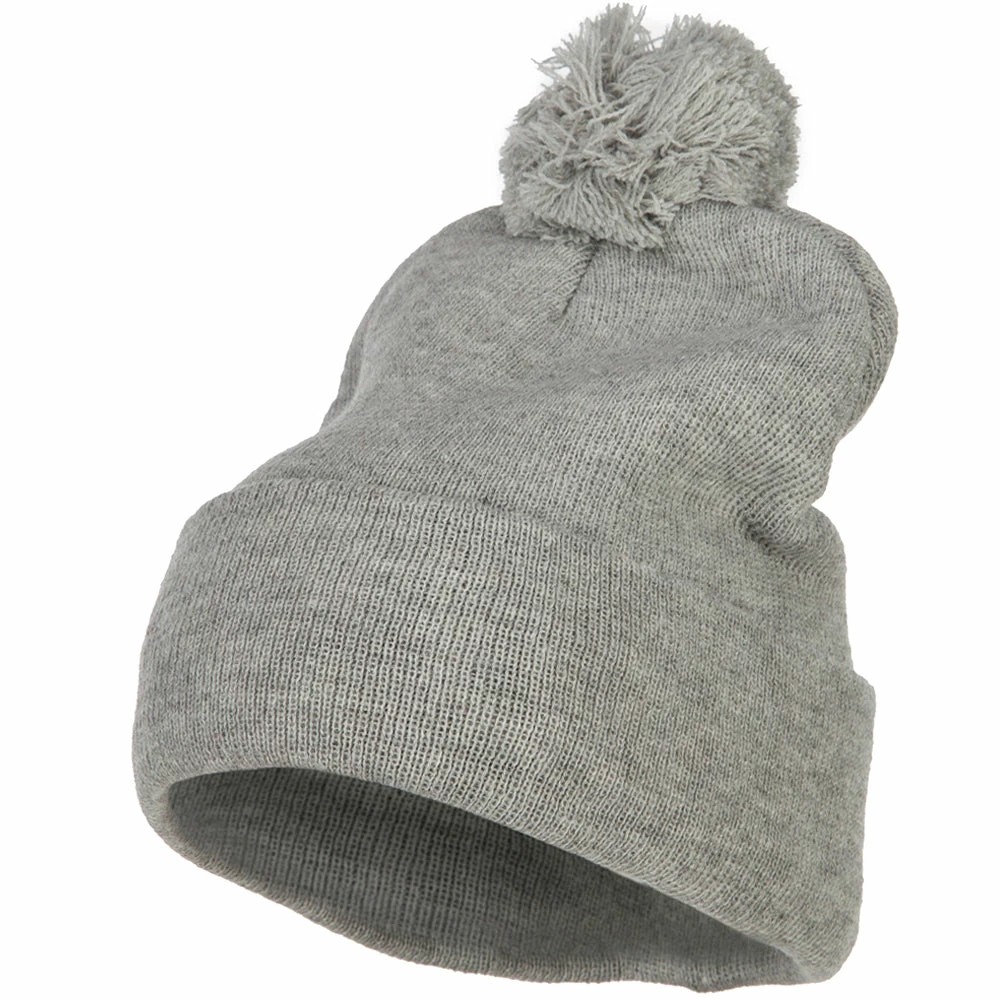 MG Pom Acrylic Cuff Long Beanie - Image 11