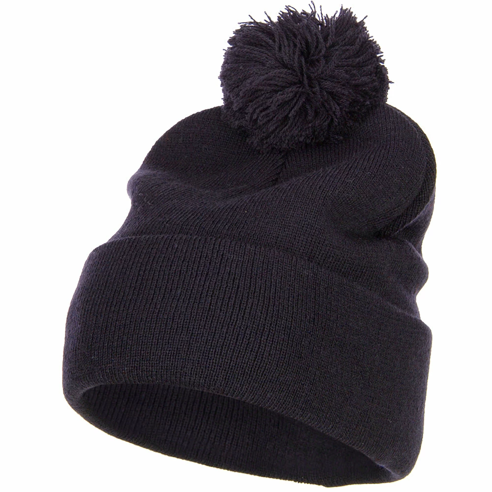 MG Pom Acrylic Cuff Long Beanie - Image 16