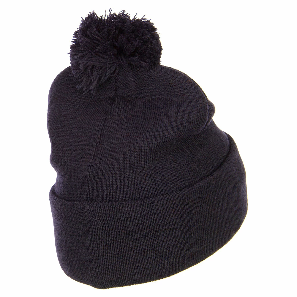 MG Pom Acrylic Cuff Long Beanie - Image 18