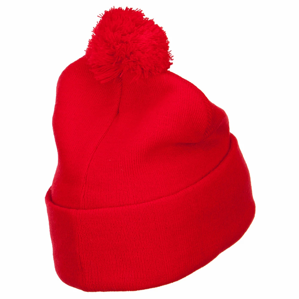 MG Pom Acrylic Cuff Long Beanie - Image 23