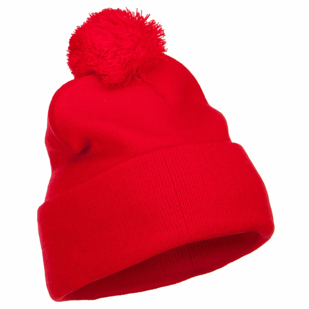 MG Pom Acrylic Cuff Long Beanie - Image 24