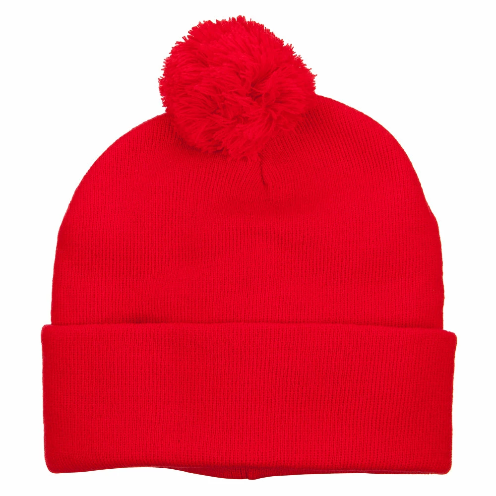 MG Pom Acrylic Cuff Long Beanie - Image 25