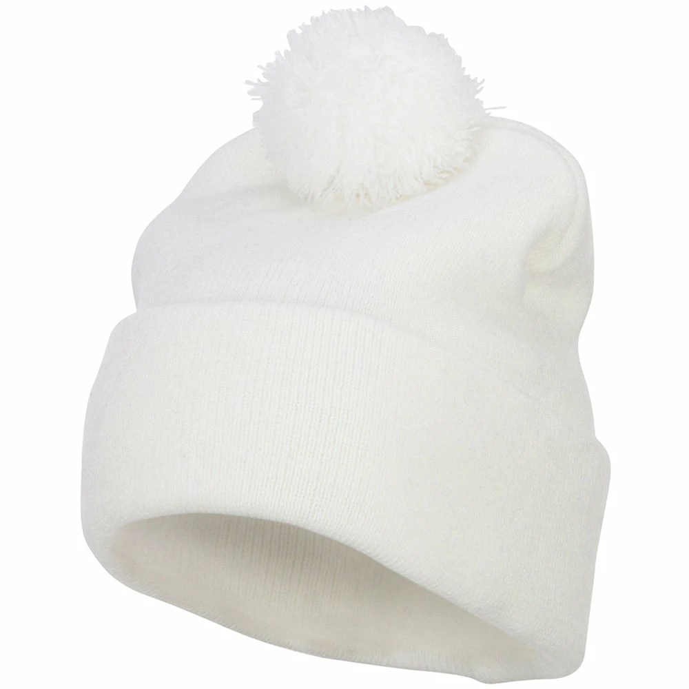 MG Pom Acrylic Cuff Long Beanie - Image 31