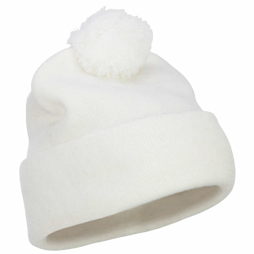 MG Pom Acrylic Cuff Long Beanie - Image 34