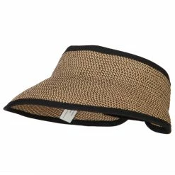 Jeanne Simmons UPF 50+ Women's Paper Braid Elastic Back Visor