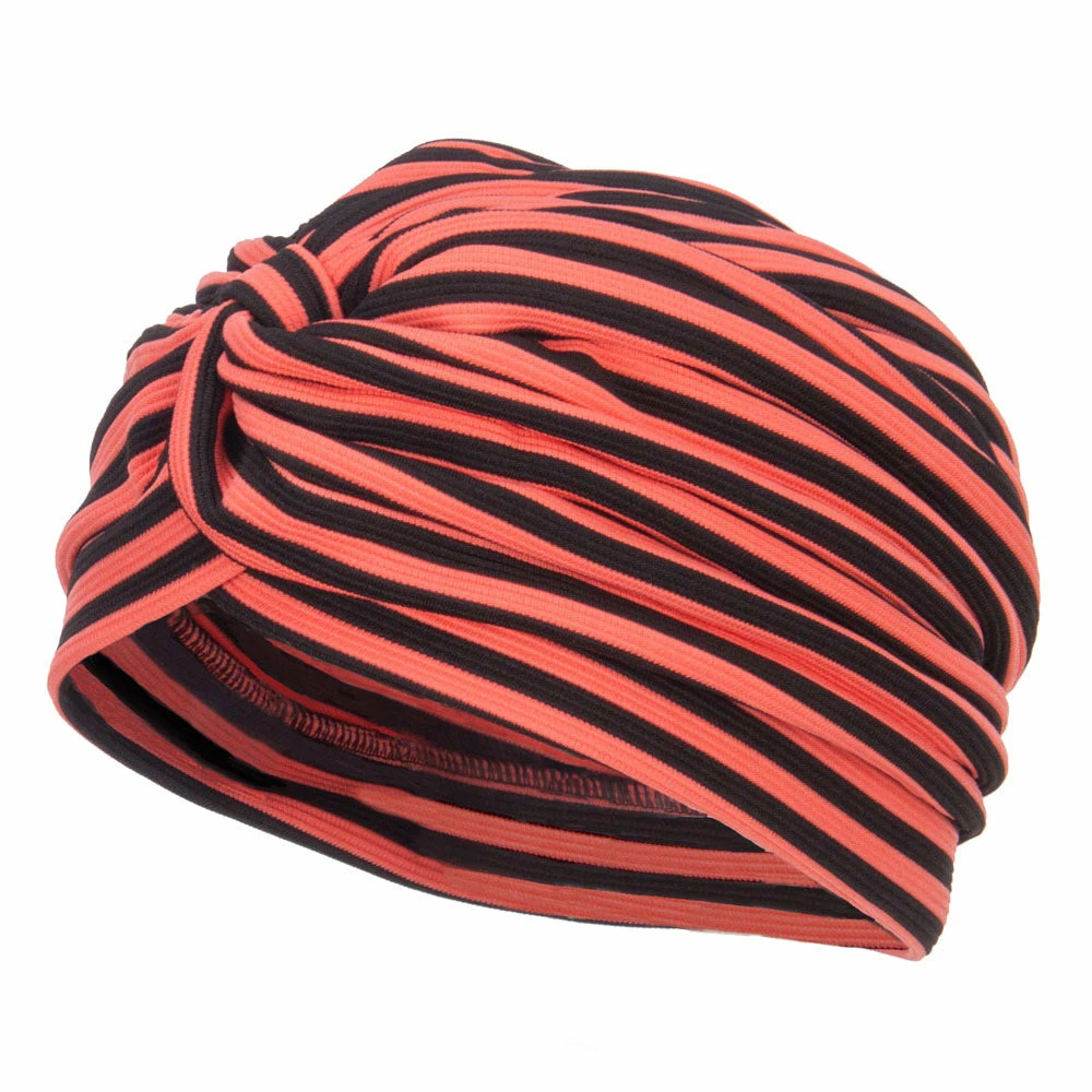 Jeanne Simmons Women's Striped Turban Hat
