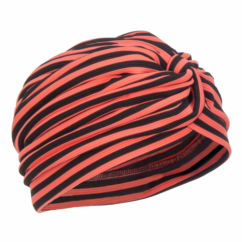 Jeanne Simmons Women's Striped Turban Hat - Image 4