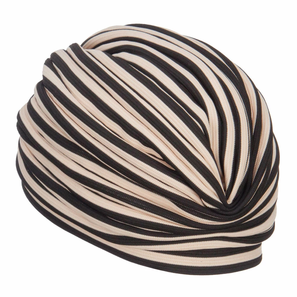 Jeanne Simmons Women's Striped Turban Hat - Image 7