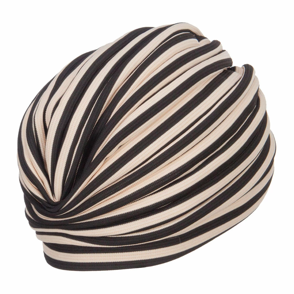 Jeanne Simmons Women's Striped Turban Hat - Image 8