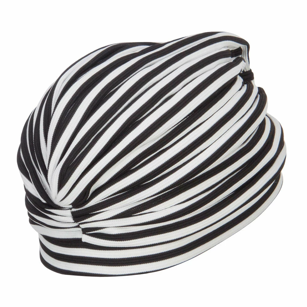 Jeanne Simmons Women's Striped Turban Hat - Image 18