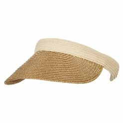 Something Special Paper Straw And Metallic Braid Clip On Visor