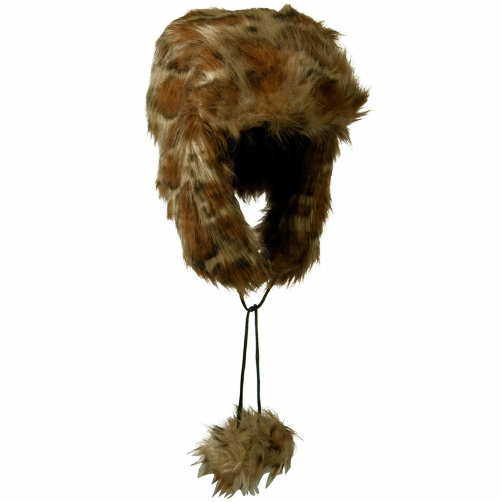 Jeanne Simmons Woman's Animal Print Faux Fur Tropper Hat - Image 10