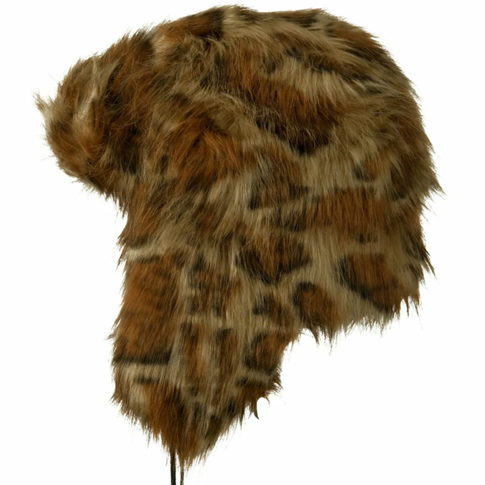 Jeanne Simmons Woman's Animal Print Faux Fur Tropper Hat - Image 9