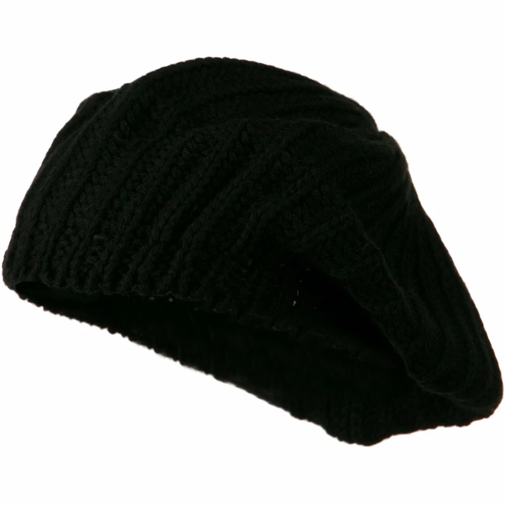 Hatiya Plain Knit Beret