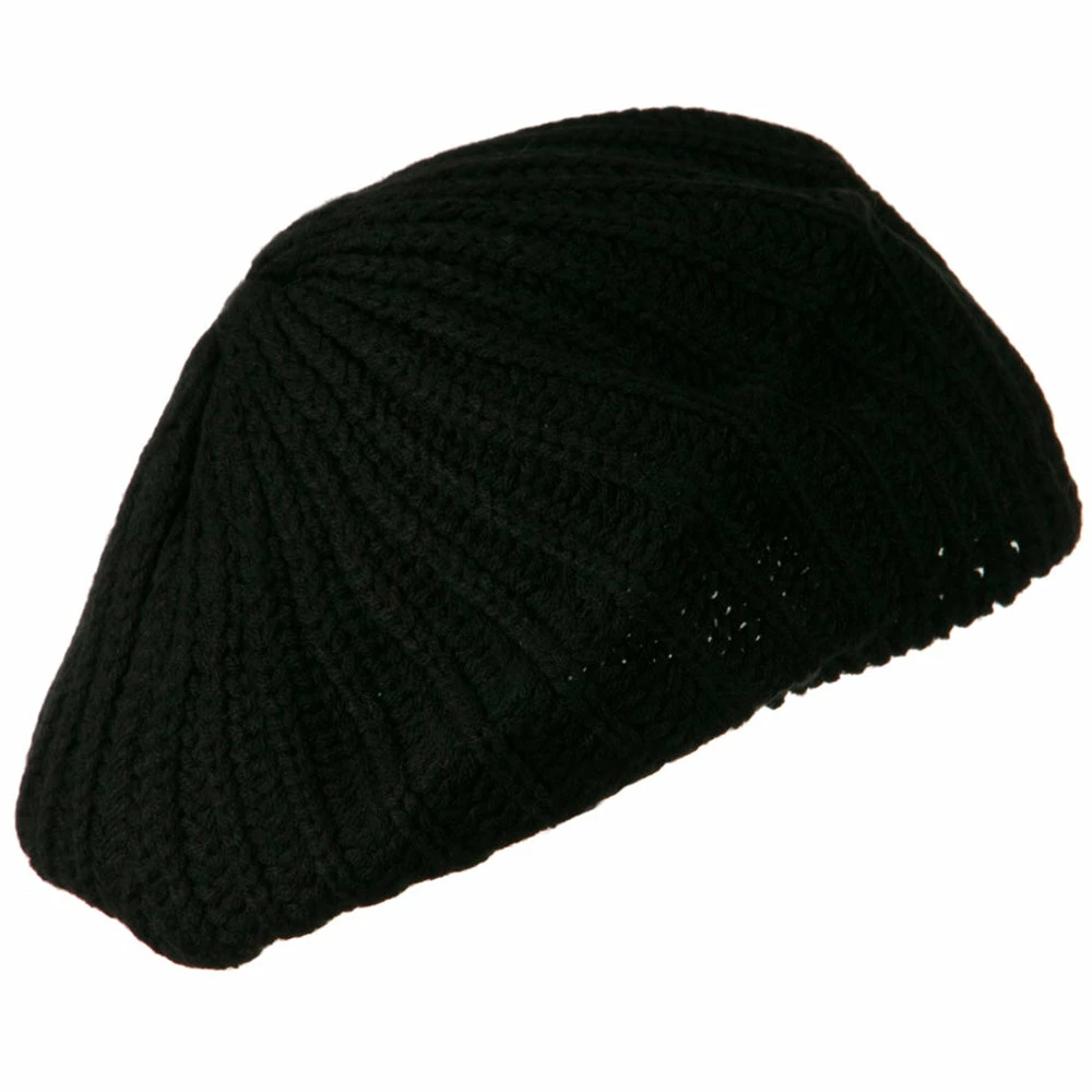 Hatiya Plain Knit Beret - Image 3