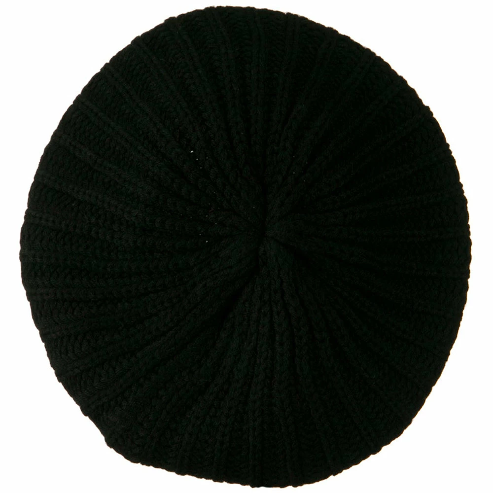 Hatiya Plain Knit Beret - Image 5