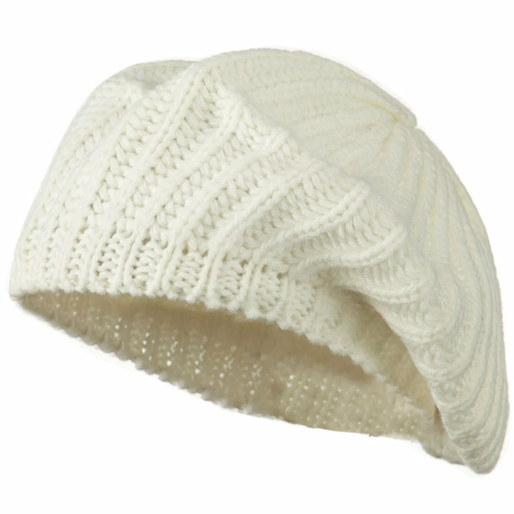 Hatiya Plain Knit Beret - Image 6