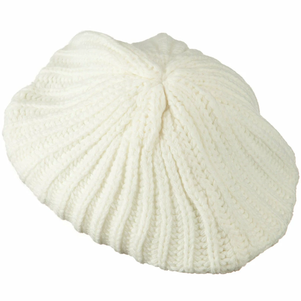 Hatiya Plain Knit Beret - Image 10