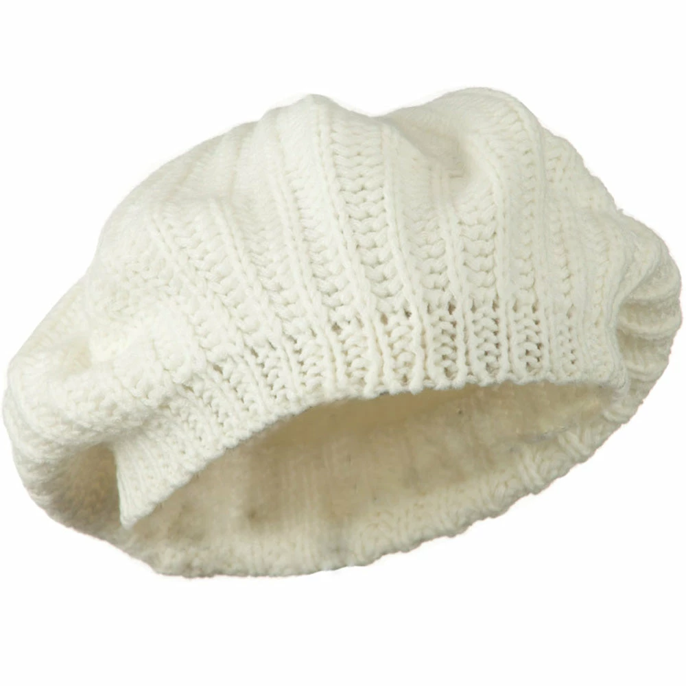 Hatiya Plain Knit Beret - Image 9
