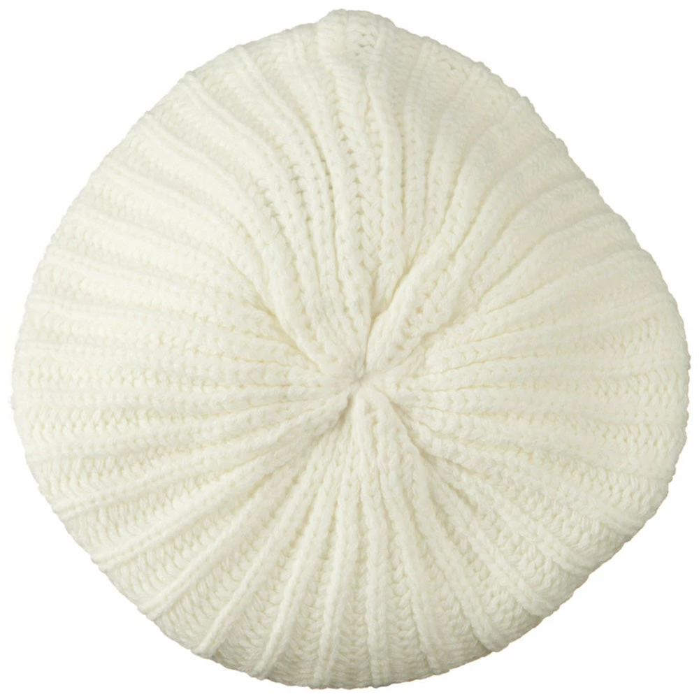 Hatiya Plain Knit Beret - Image 8