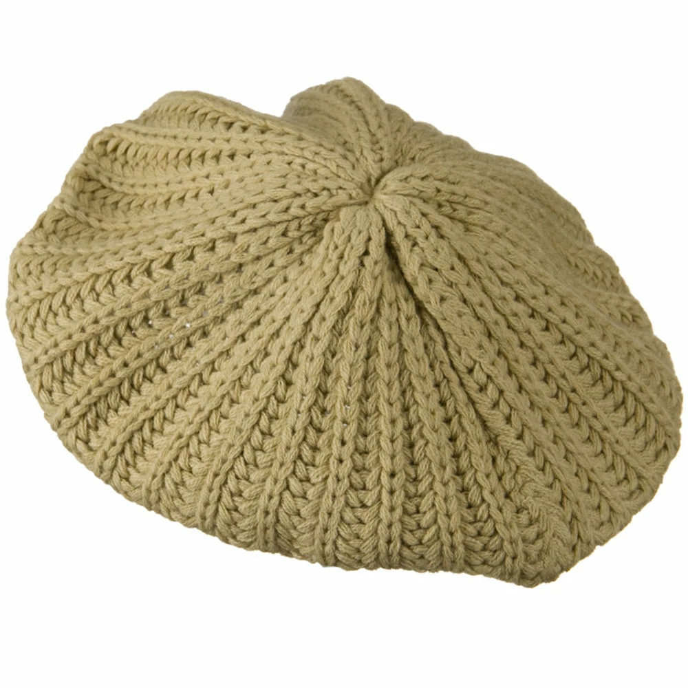 Hatiya Plain Knit Beret - Image 15