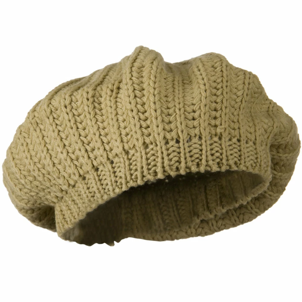 Hatiya Plain Knit Beret - Image 14