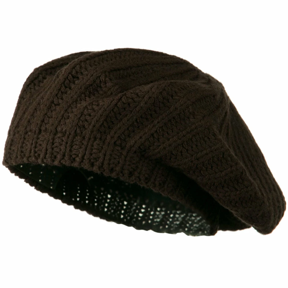 Hatiya Plain Knit Beret - Image 16