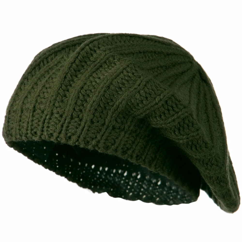Hatiya Plain Knit Beret - Image 21
