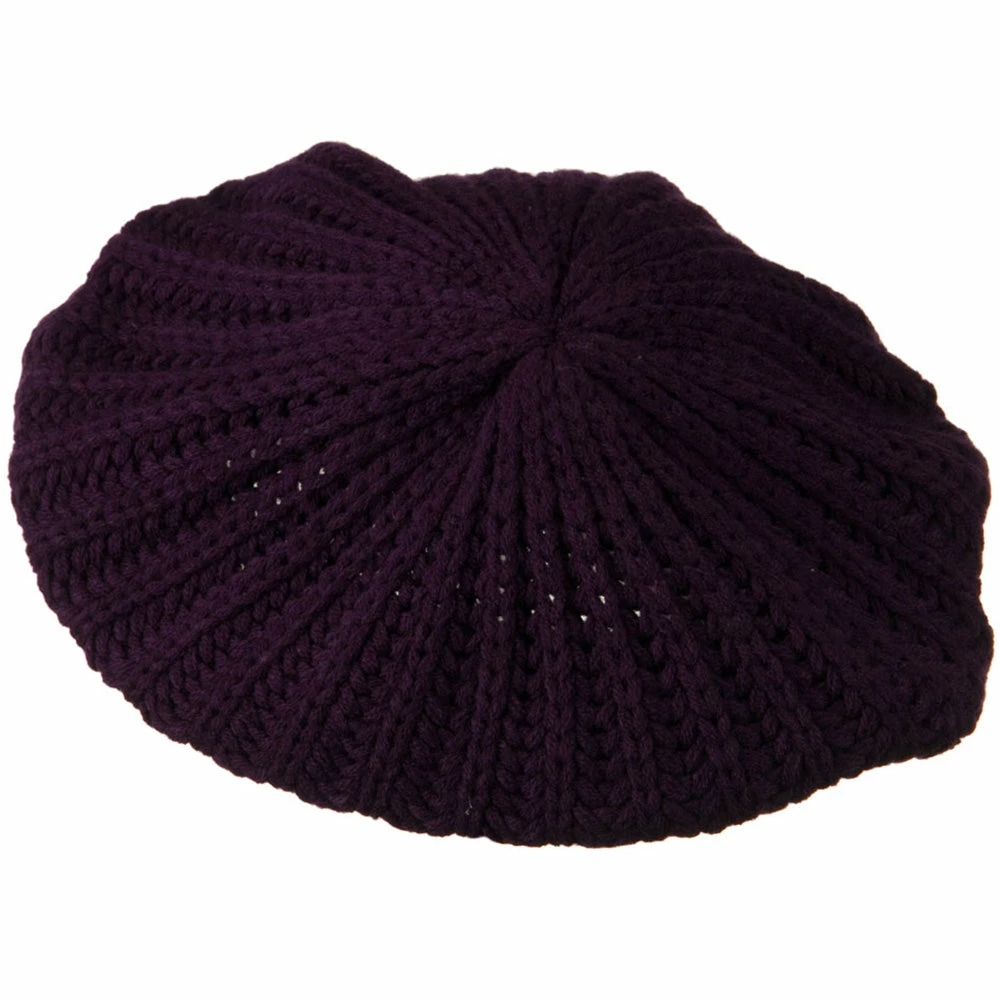 Hatiya Plain Knit Beret - Image 40