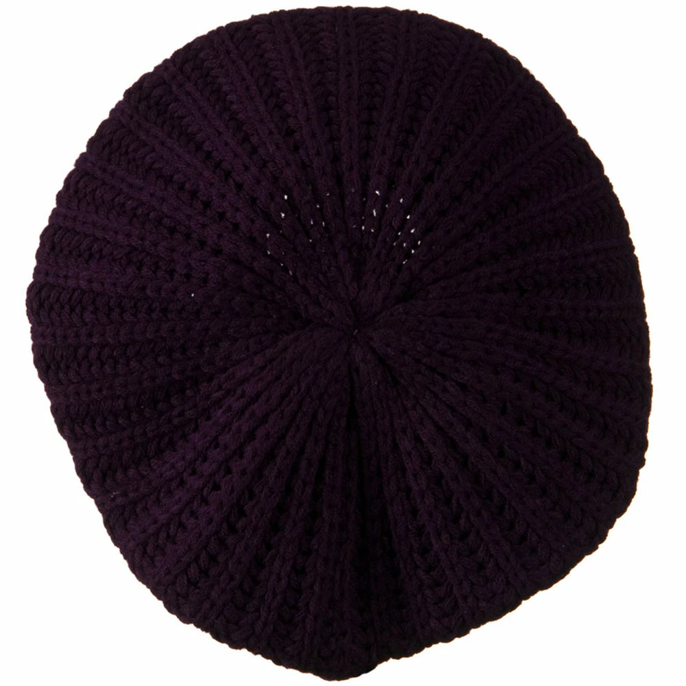 Hatiya Plain Knit Beret - Image 37
