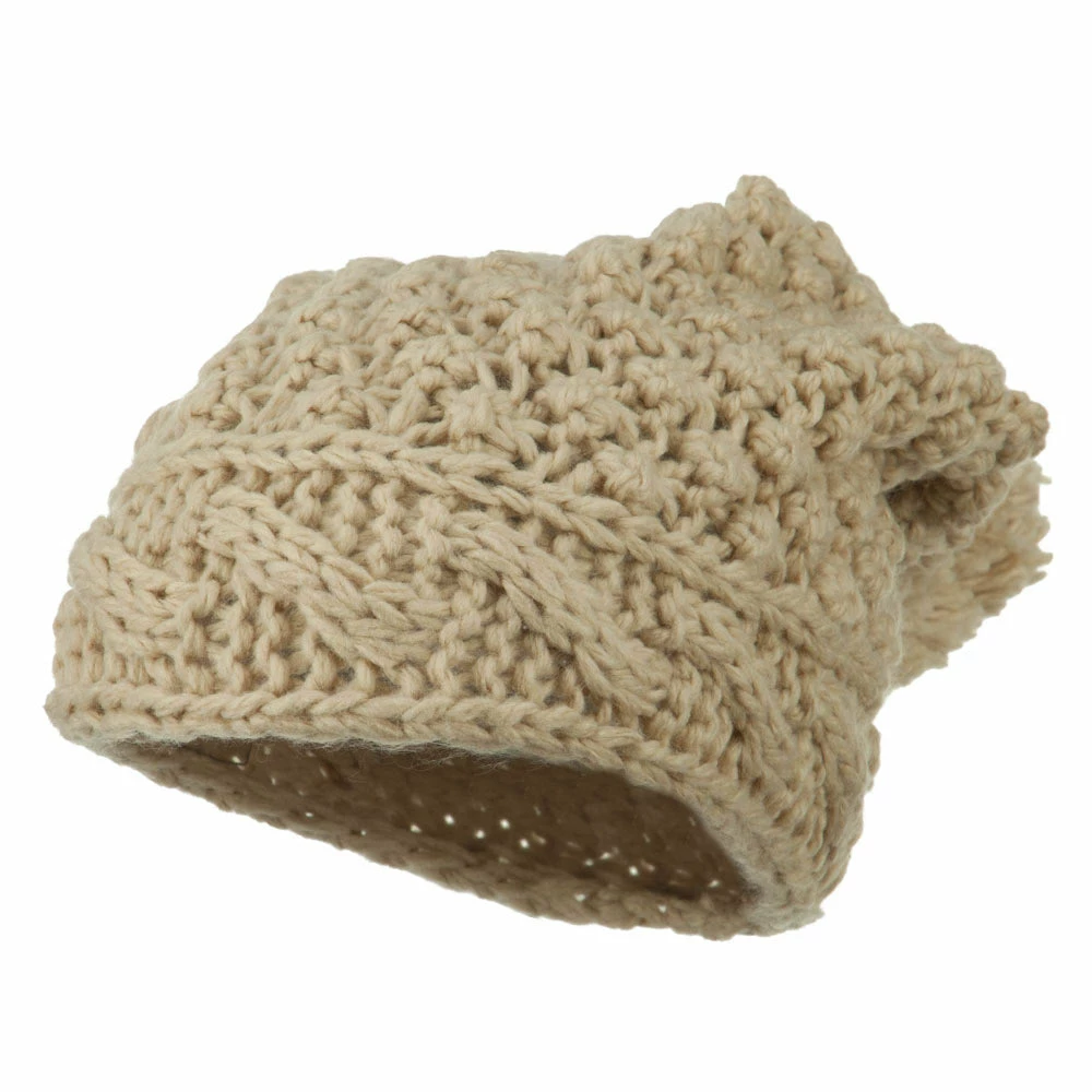 Jeanne Simmons Women's Knit Pom Deep Beanie