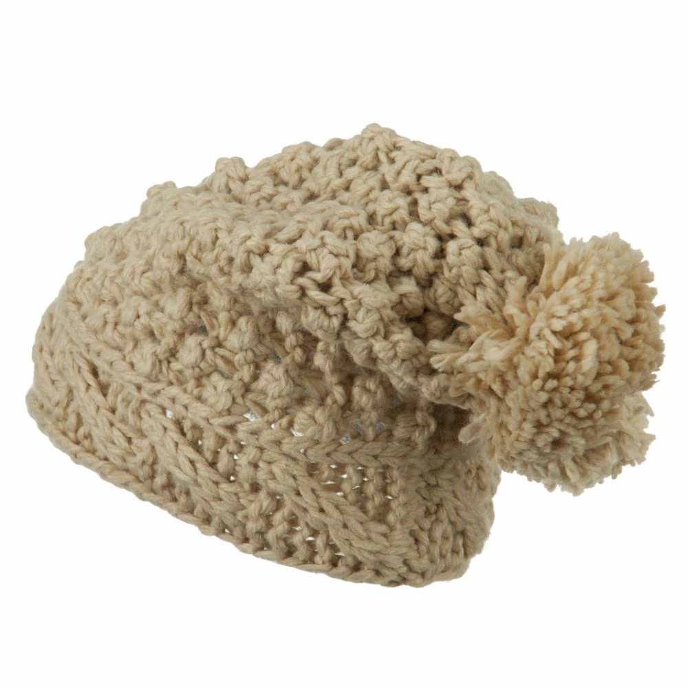 Jeanne Simmons Women's Knit Pom Deep Beanie - Image 2