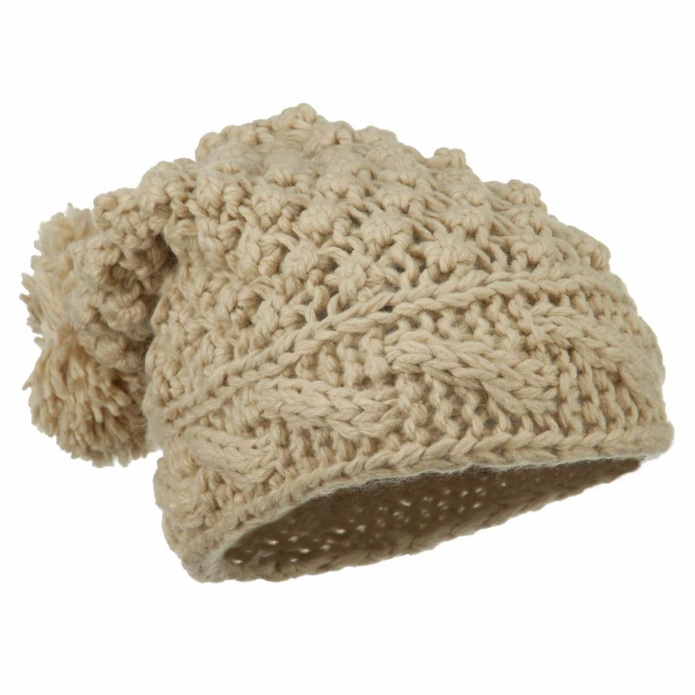 Jeanne Simmons Women's Knit Pom Deep Beanie - Image 4