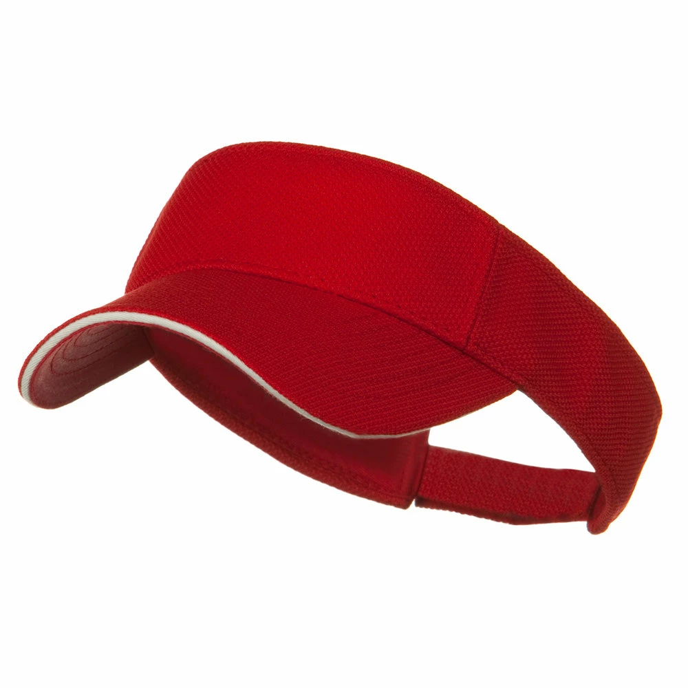 Otto Poly Pique Knit Sandwich Sun Visor