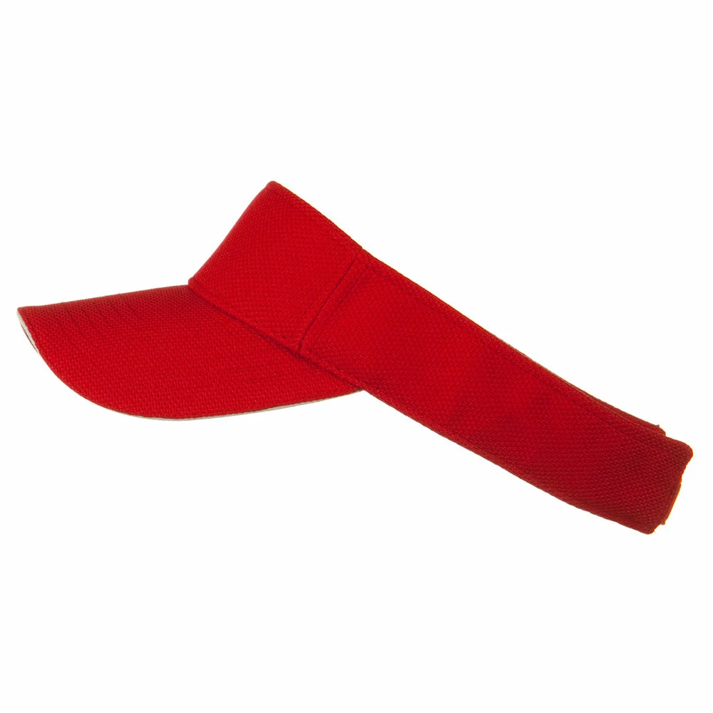 Otto Poly Pique Knit Sandwich Sun Visor - Image 5