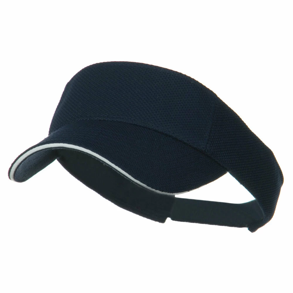 Otto Poly Pique Knit Sandwich Sun Visor - Image 6
