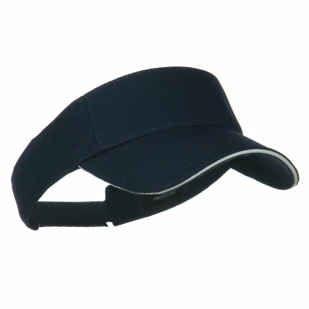 Otto Poly Pique Knit Sandwich Sun Visor - Image 10