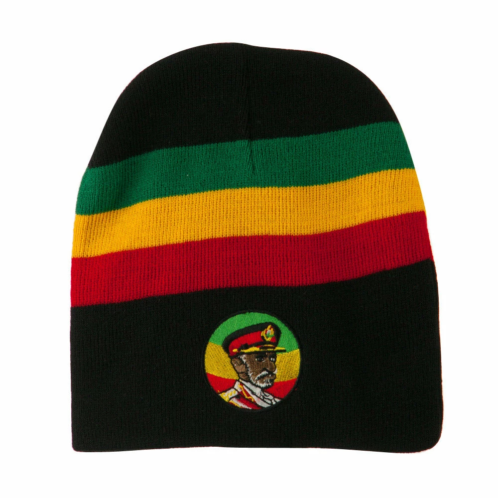 JFH Rasta Captain Embroidered Beanie - Image 6