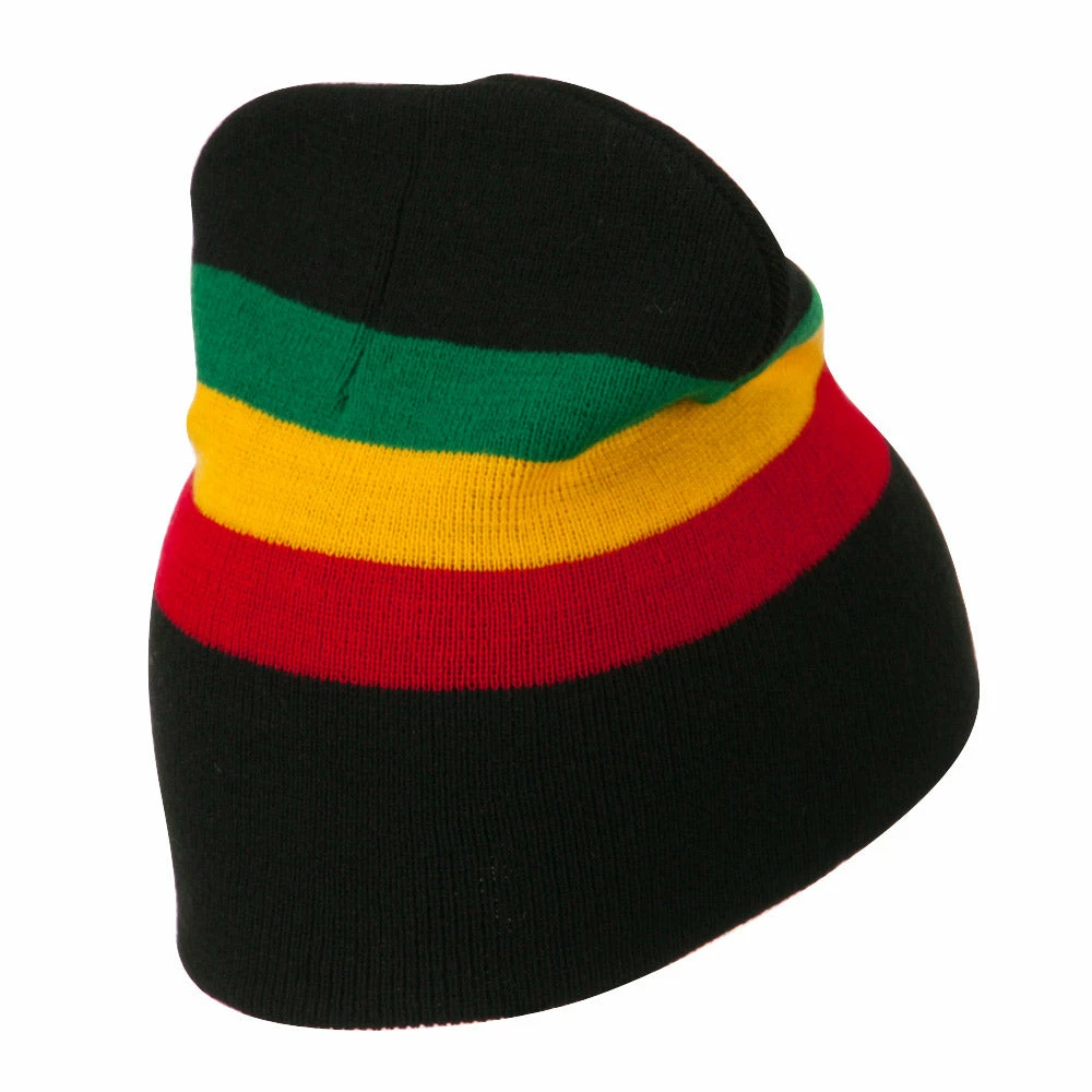 JFH Rasta Captain Embroidered Beanie - Image 9