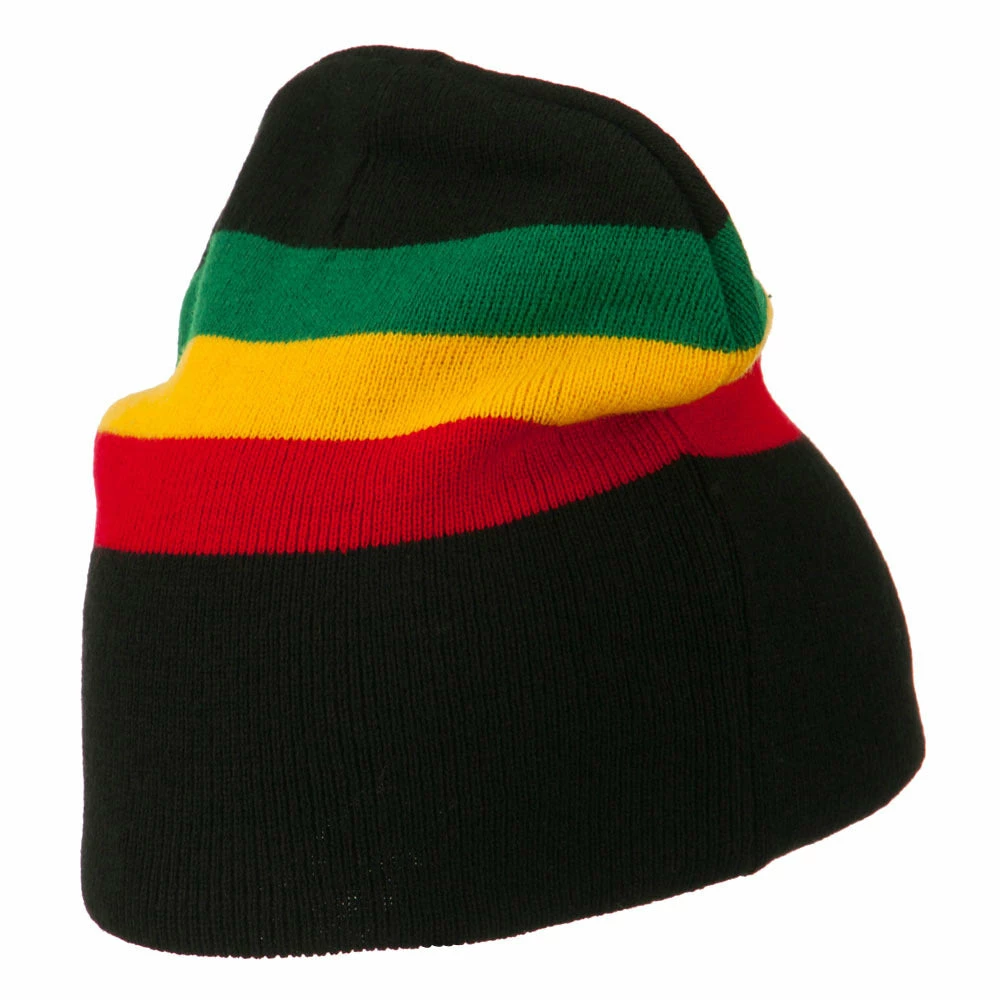 JFH Rasta Center Striped Beanie - Image 8