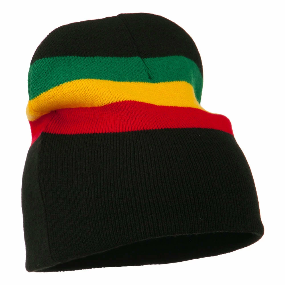 JFH Rasta Center Striped Beanie - Image 9