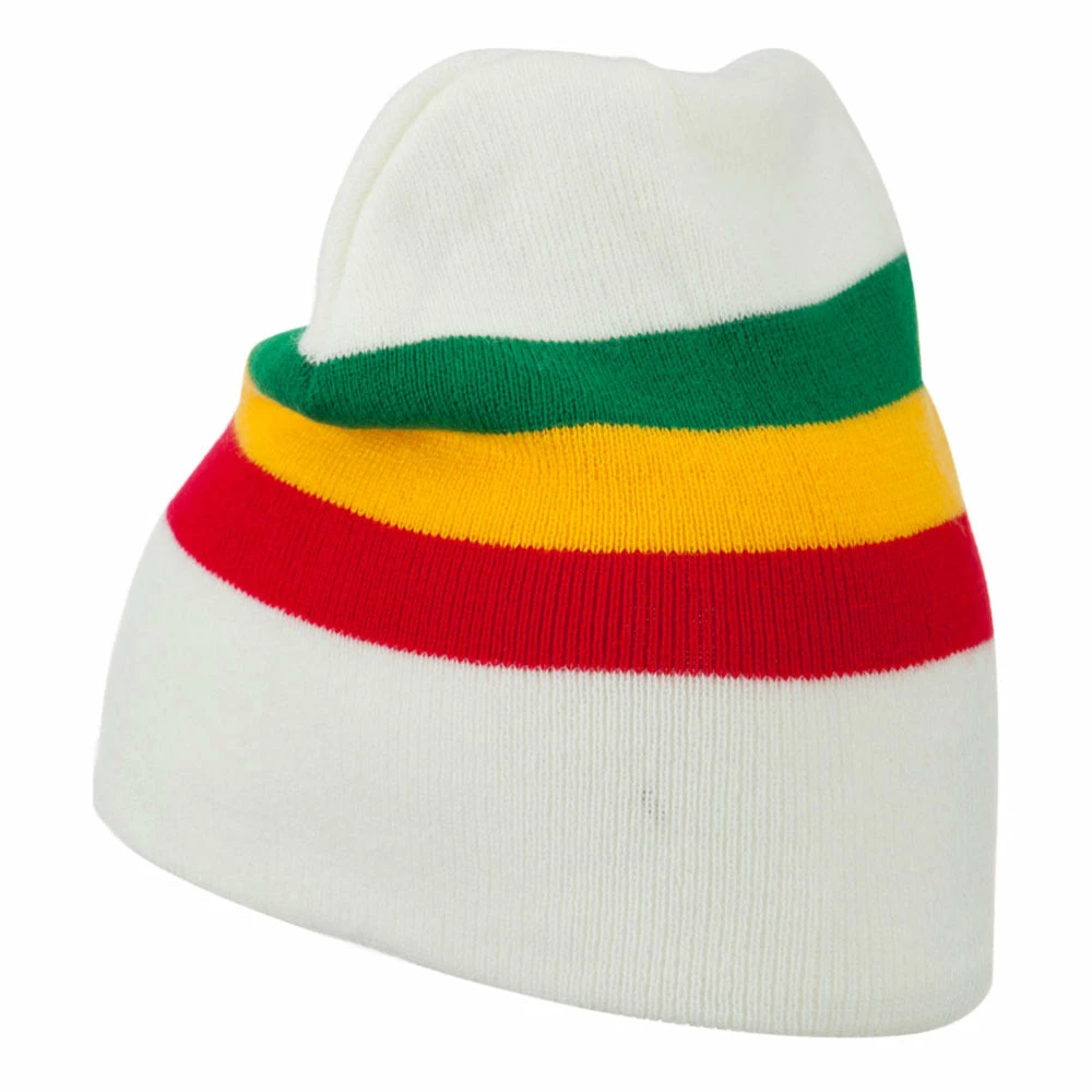 JFH Rasta Center Striped Beanie - Image 2