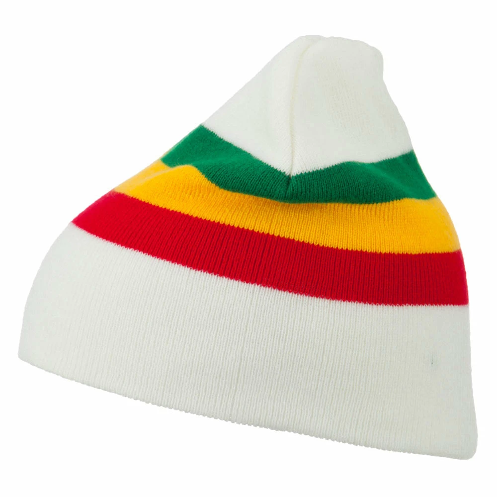 JFH Rasta Center Striped Beanie - Image 5