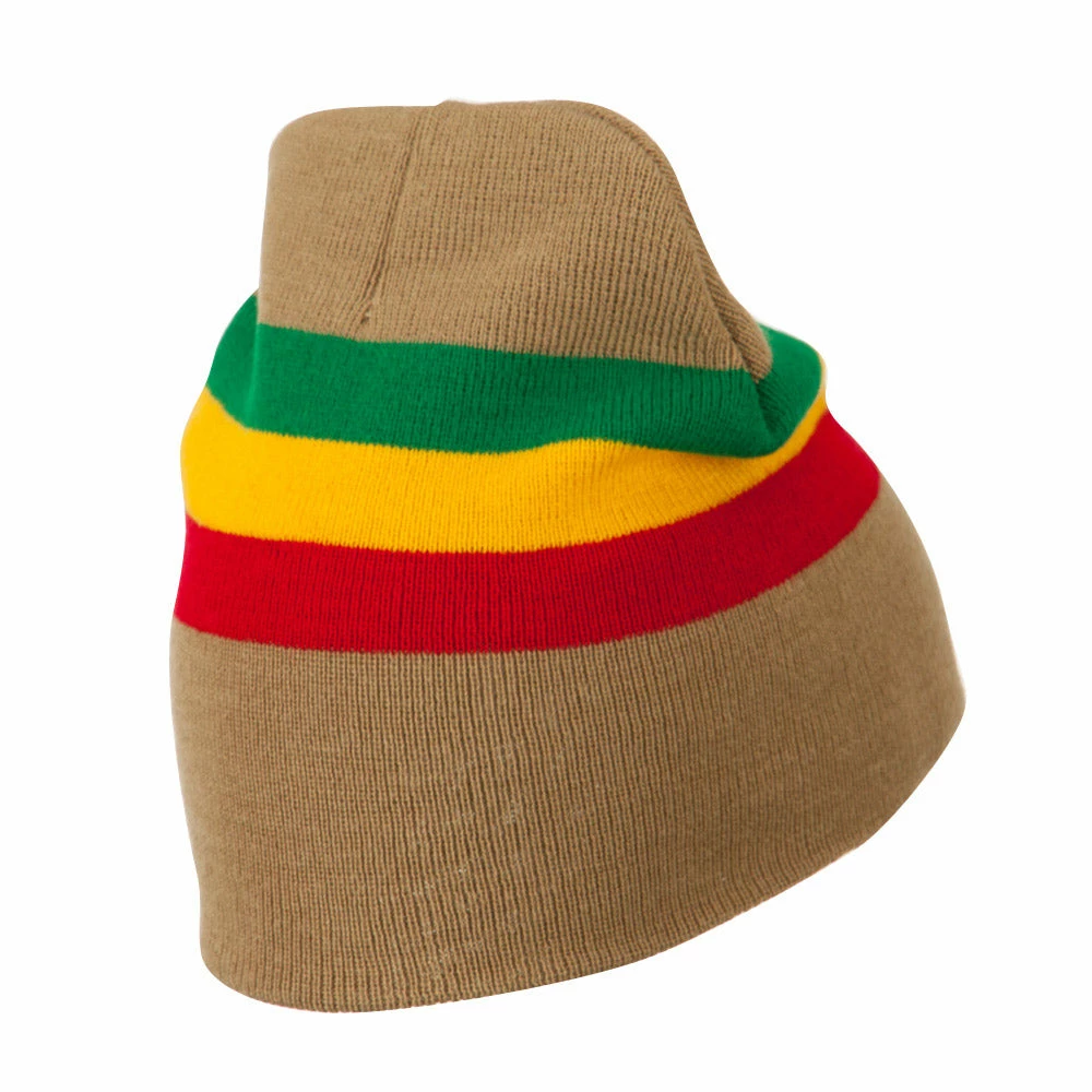 JFH Rasta Captain Embroidered Beanie - Image 4