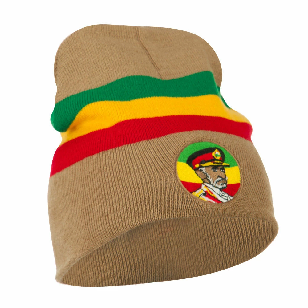 JFH Rasta Captain Embroidered Beanie - Image 5