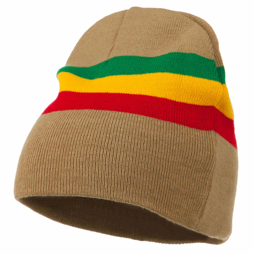 JFH Rasta Center Striped Beanie - Image 11