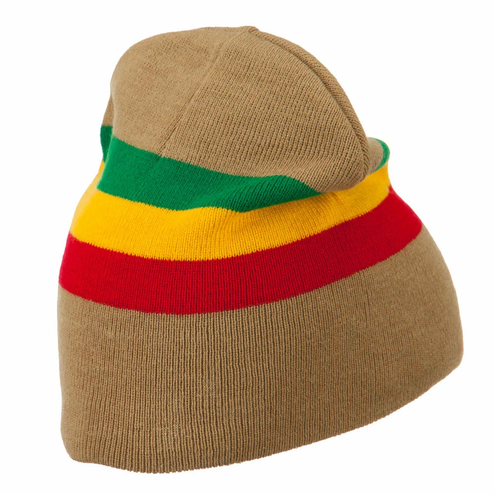 JFH Rasta Center Striped Beanie - Image 13