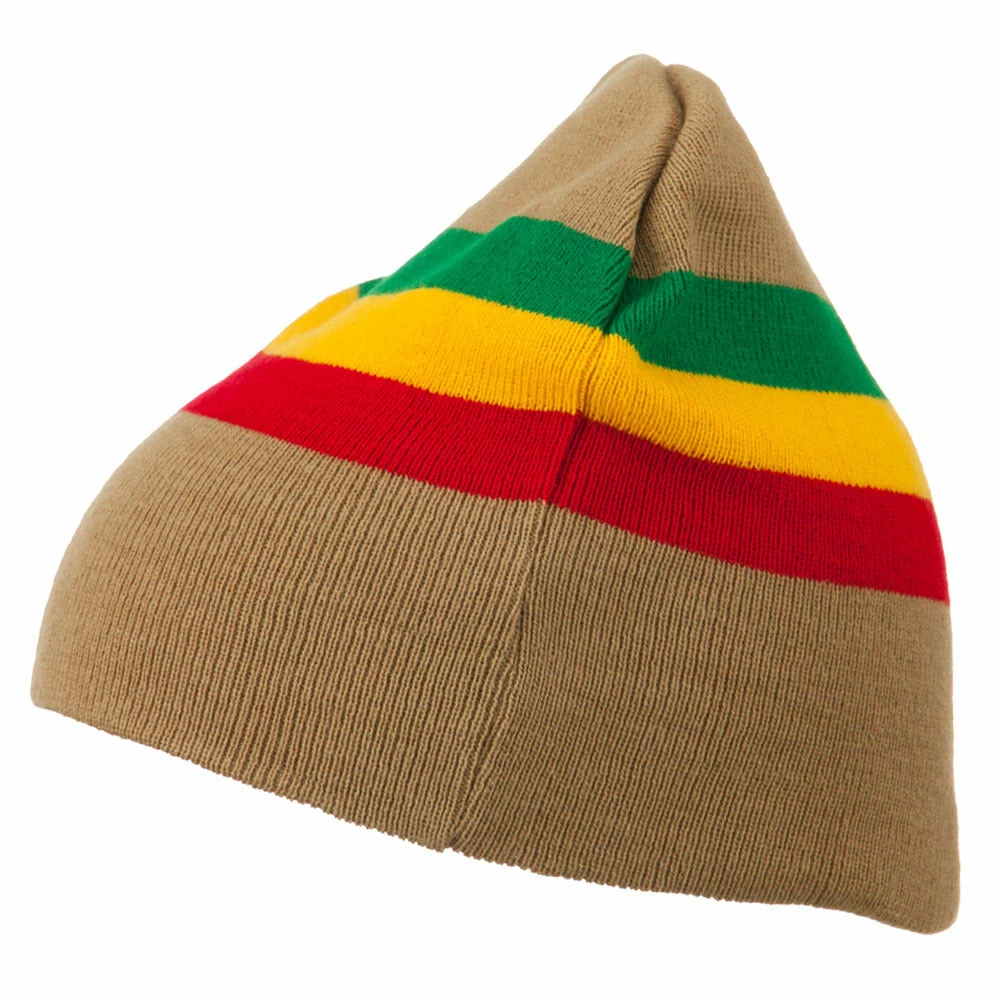 JFH Rasta Center Striped Beanie - Image 15